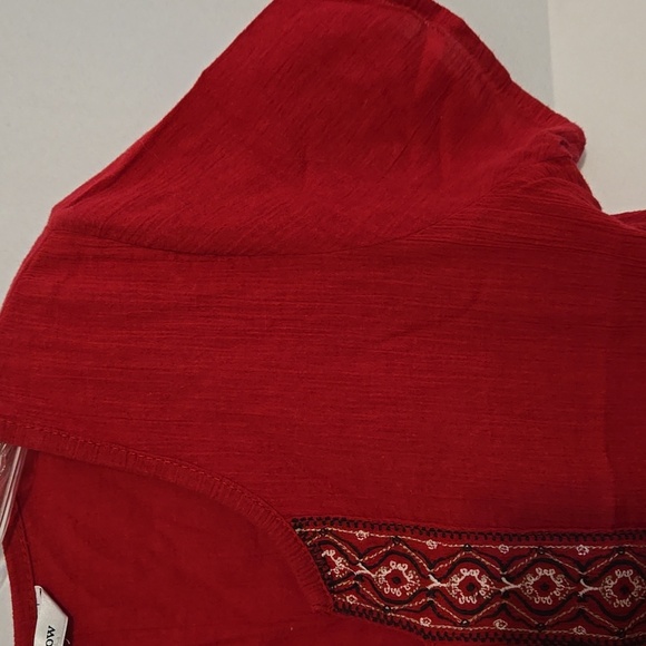 Croft & Barrow, Tunic, Top, Sz Sm, Red, Navy, White, Lightweight, Comfy, Stretch - Picture 7 of 9